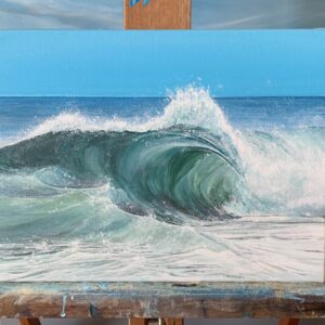 Oil Painting 'Curl" 24cm x 18cm