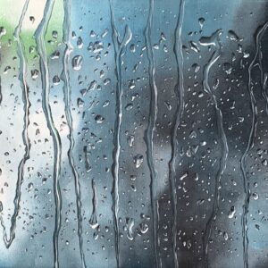 Acrylic Painting 'Forest Rain' 30cm x 24cm