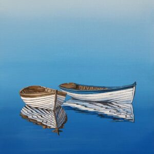 Oil Painting 'Two Boats' 40cm x 30cm