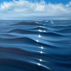 Oil Painting 'Ocean Stars' 70cm x 70cm x (4cm depth)