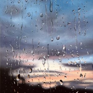 Hand Signed, Limited Edition Print 'Rain At Sunset' 30cm x 21cm