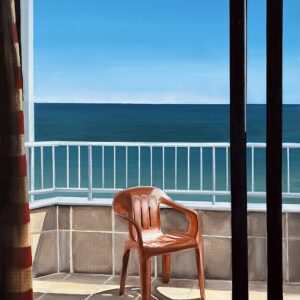 Oil Painting 'The Orange Chair' 40cm x 30cm