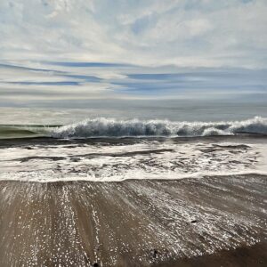 Oil Painting 'Not Forgotten' 74cm x 60cm x (4cm depth)