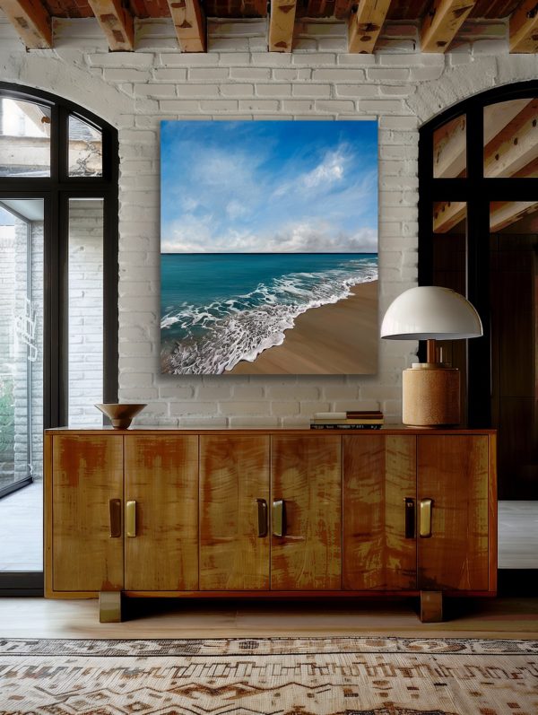 Oil Painting 'Inspiration' 27.5 inches x 23.5 inches (1.5" depth) - Image 3