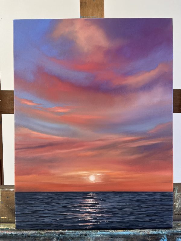 Oil Painting 'Summer's Dawn' 16 inches x 12 inches - Image 2