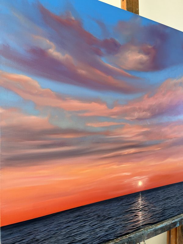 Oil Painting 'Sea of Gold' 70cm x 60cm - Image 2