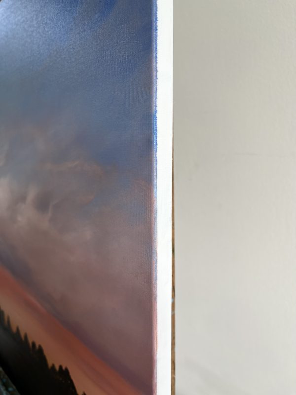 Oil Painting 'Dusk' 60cm x 50cm - Image 4
