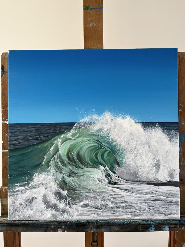 Acrylic Painting 'Poseidon' 40cm x 40cm - Image 2