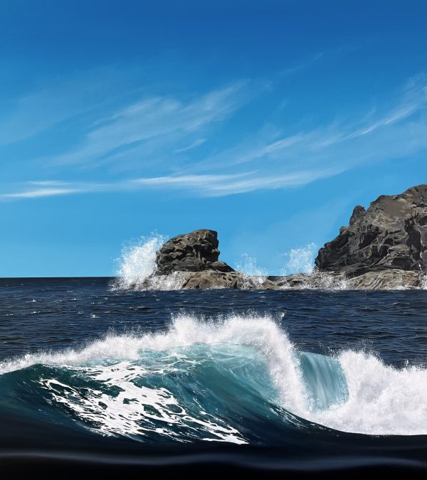 Hand Signed, Limited Edition Print 'Porthcothan' 42cm x 30cm