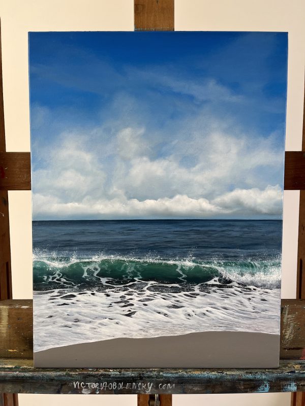 Oil Painting 'Emerald' 16 inches x 12 inches - Image 2