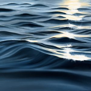 Oil Painting  30cm x 24cm 'Gold Sea'
