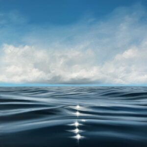 Oil Painting 'Azure' 50cm x 50cm