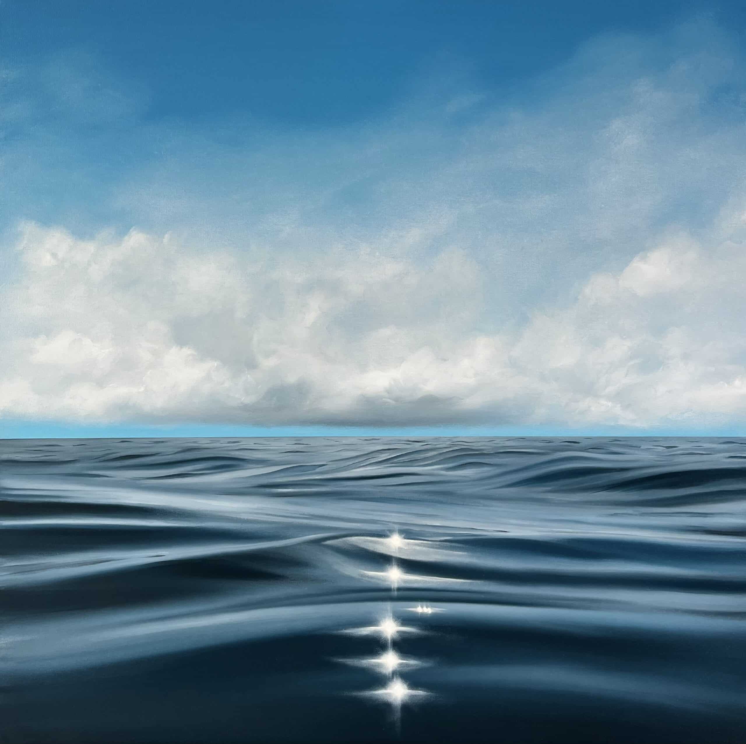 Oil Painting 'Azure' 50cm x 50cm