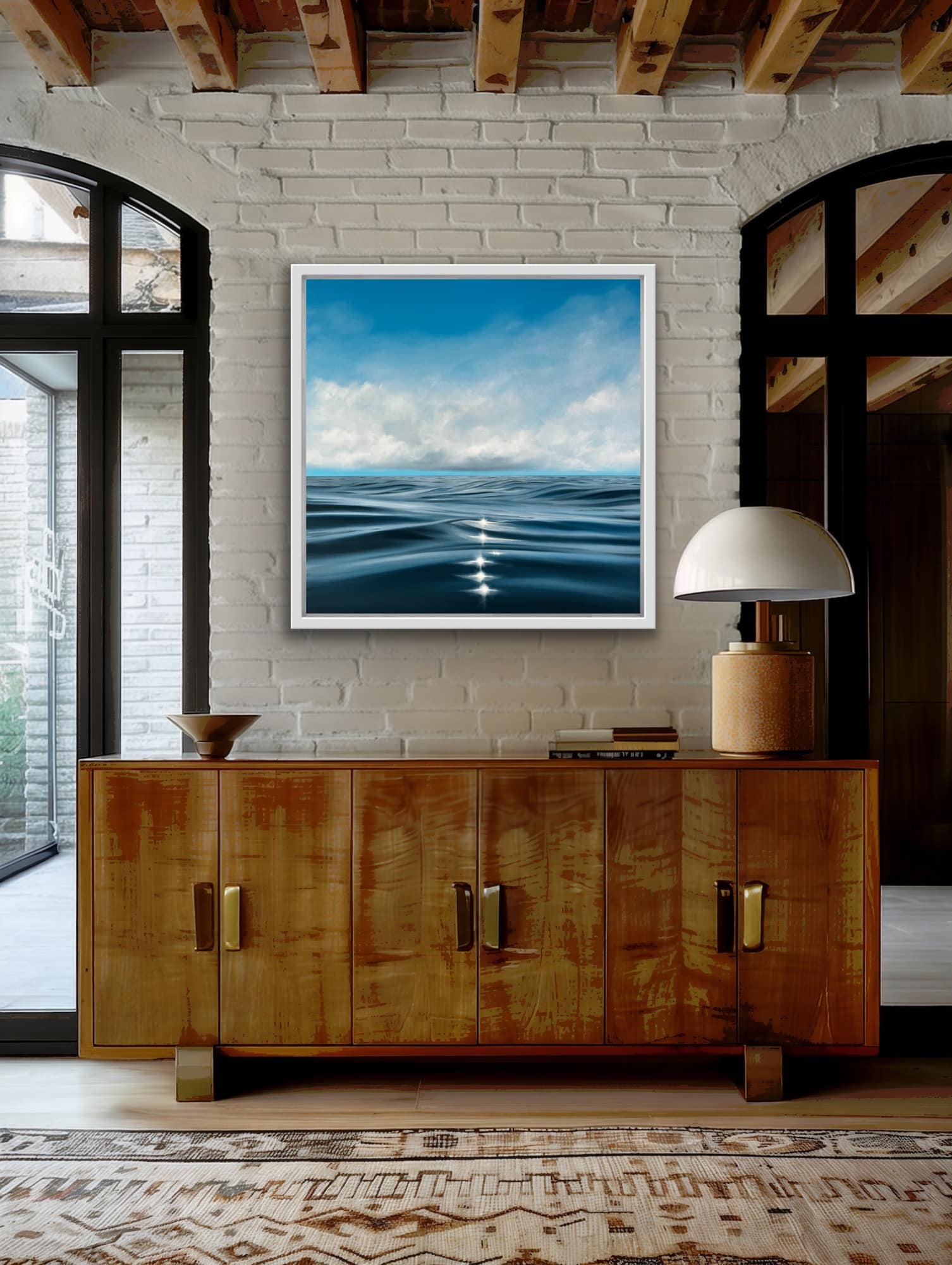 Oil Painting 'Azure' 50cm x 50cm - Image 5