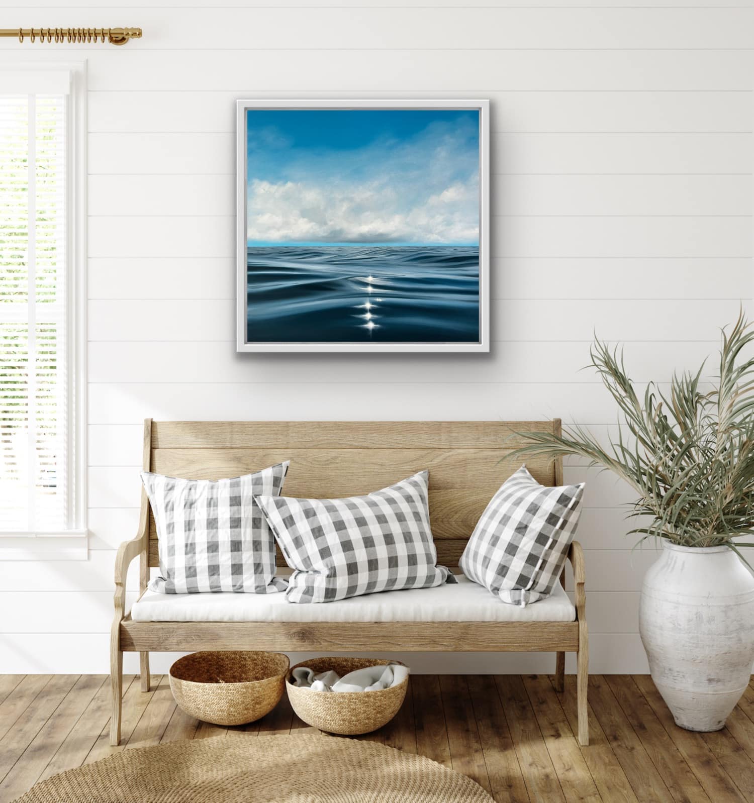 Oil Painting 'Azure' 50cm x 50cm - Image 6