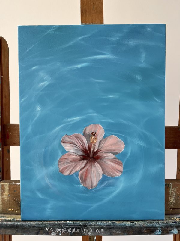 Oil Painting 'Oasis' 40cm  x 30cm - Image 2