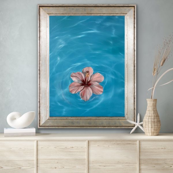 Oil Painting 'Oasis' 40cm  x 30cm - Image 5