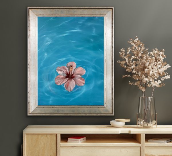 Oil Painting 'Oasis' 40cm  x 30cm - Image 3