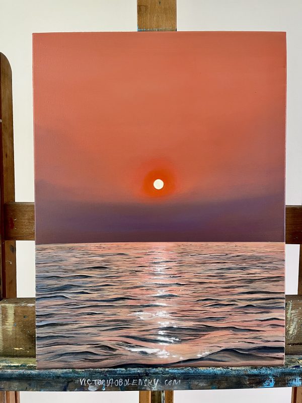 Oil Painting 'Golden Hour' 16 inches x 12 inches - Image 2