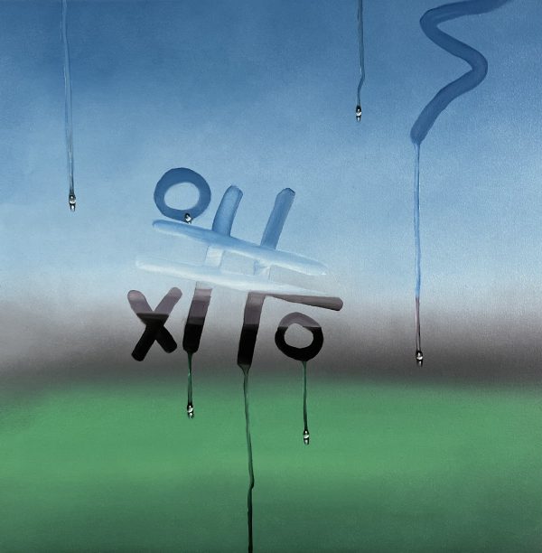 Oil Painting 'Noughts & Crosses' 40cm x 40cm