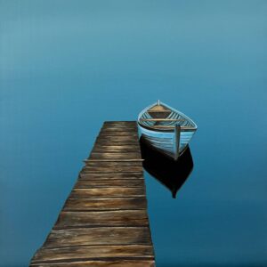 Oil Painting 'Secret Harbour' 30cm x 30cm