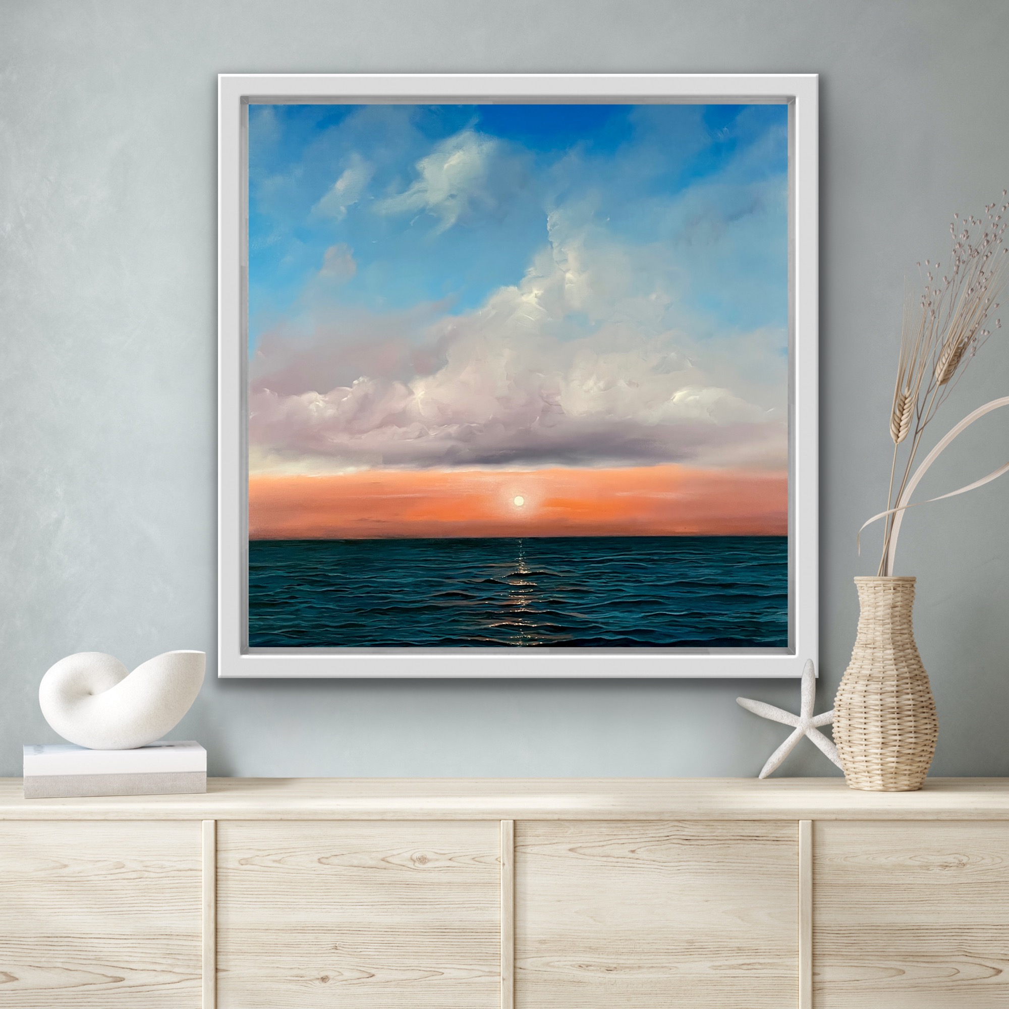 Oil Painting 'Hope' 40cm x 40cm - Image 3