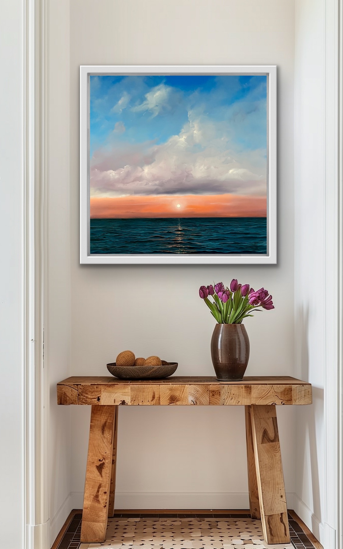 Oil Painting 'Hope' 40cm x 40cm - Image 4