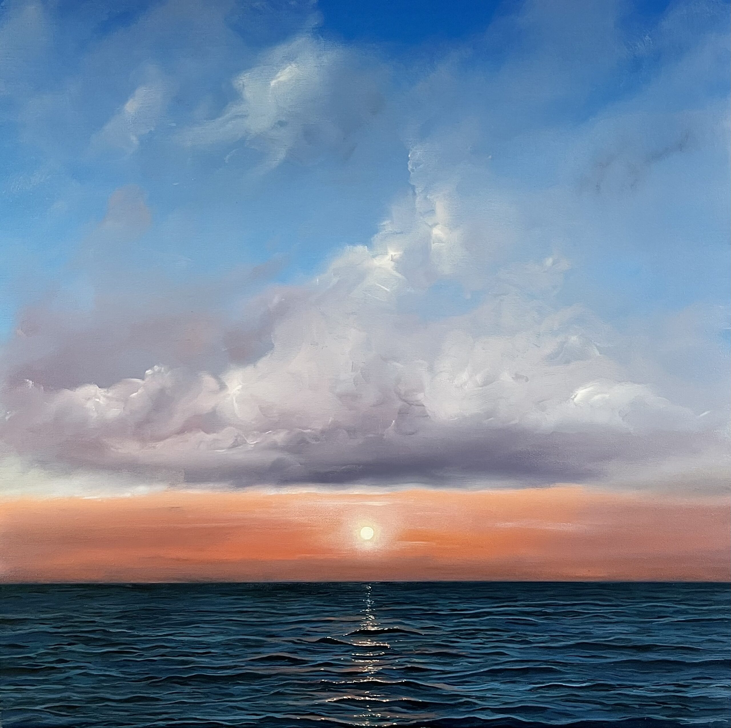 Oil Painting 'Ocean Soul' 40cm x 40cm