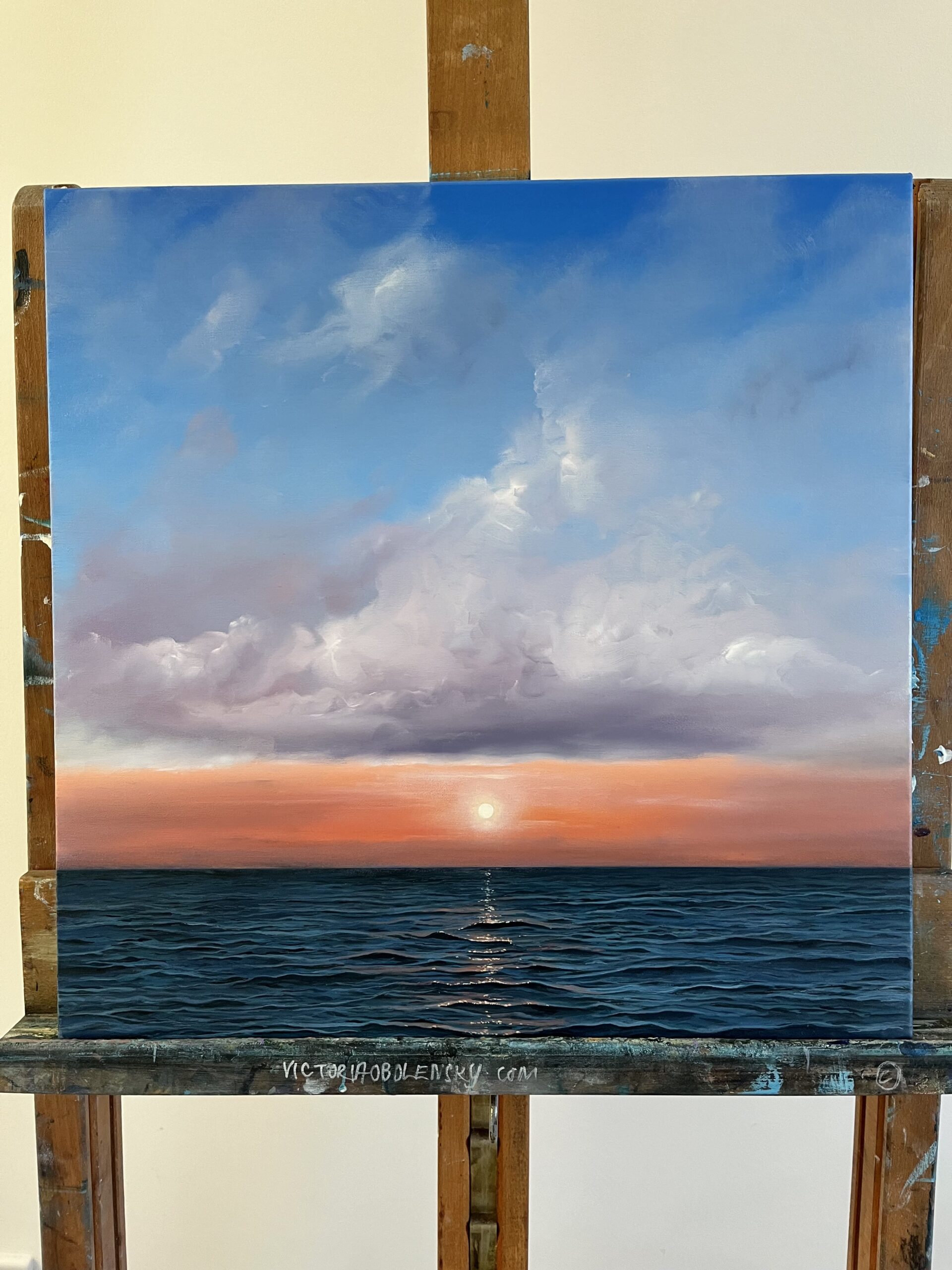 Oil Painting 'Ocean Soul' 40cm x 40cm - Image 2