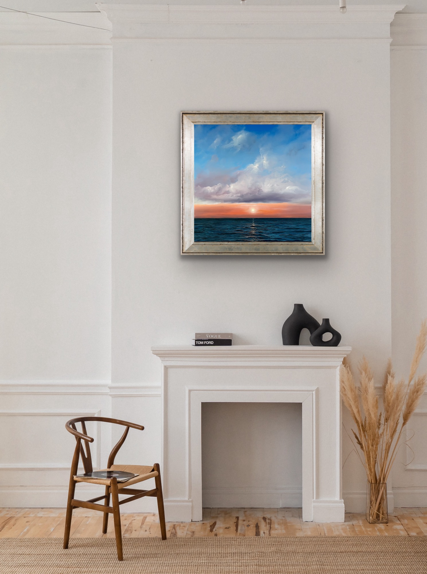 Oil Painting 'Ocean Soul' 40cm x 40cm - Image 4