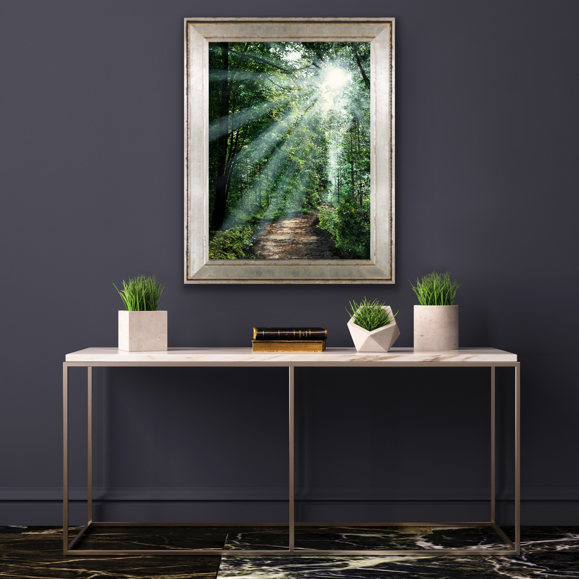 Acrylic Painting 'Nature's Secret' 40cm x 30cm - Image 5