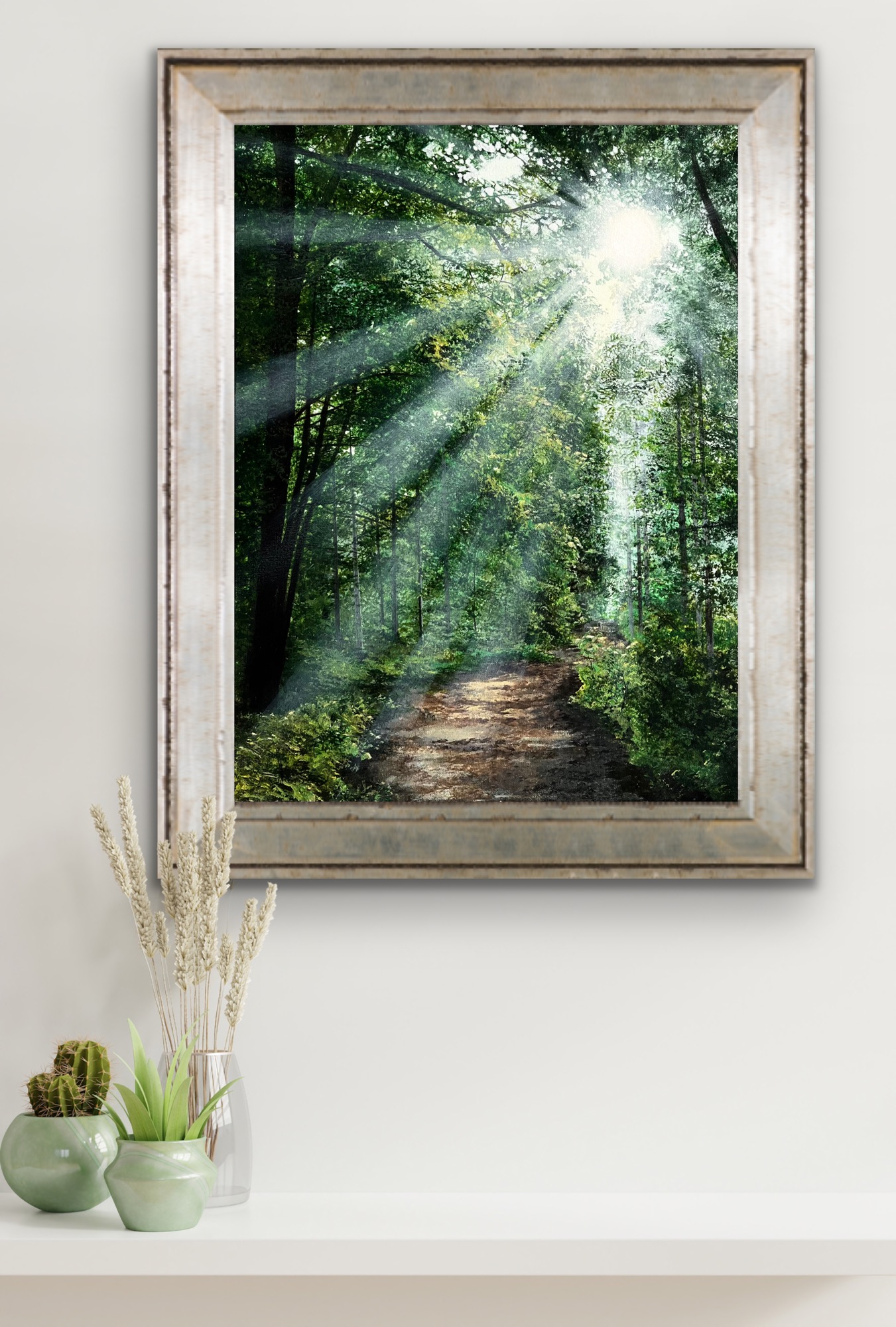 Acrylic Painting 'Nature's Secret' 40cm x 30cm - Image 6