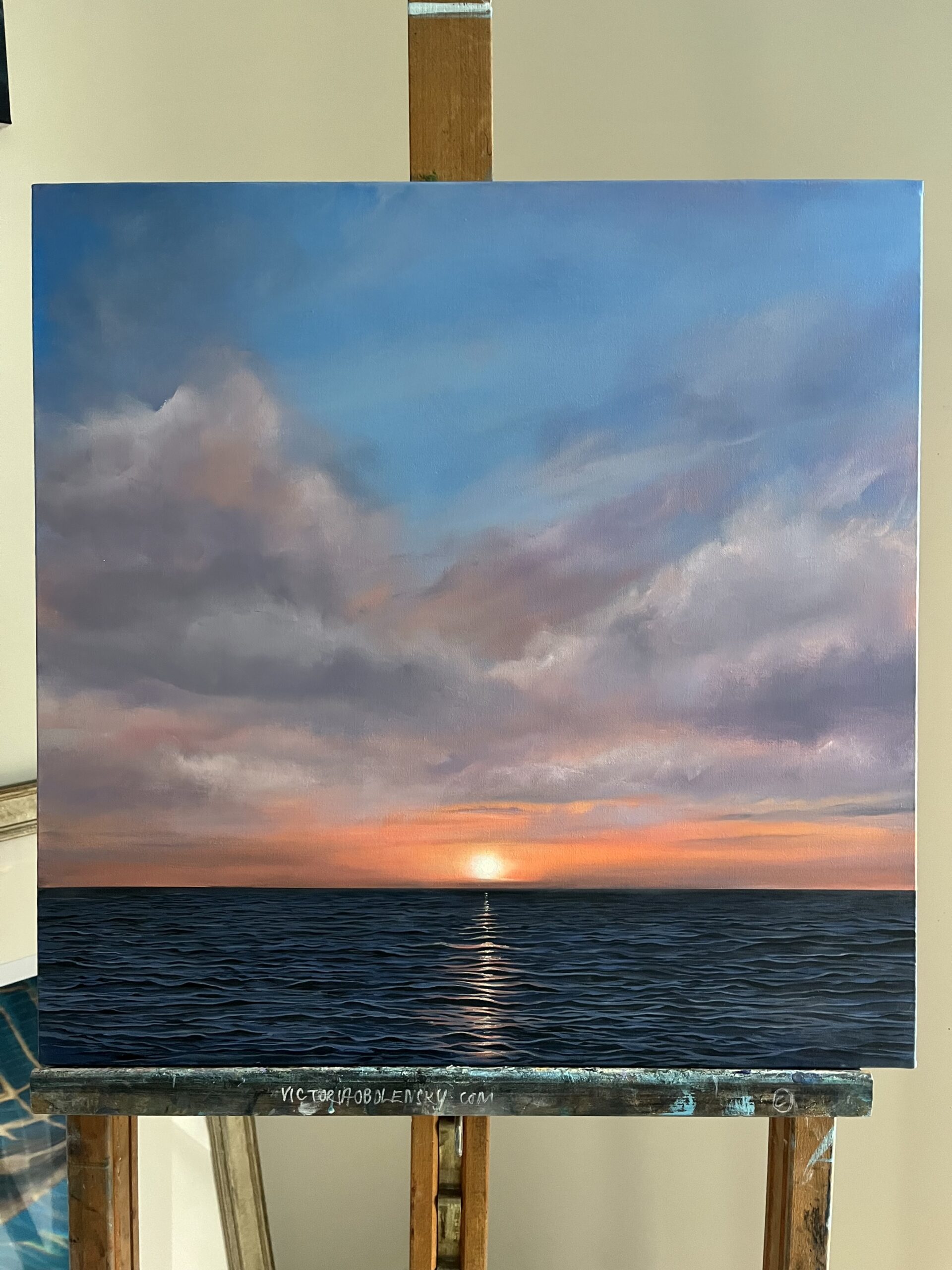 Oil Painting 'Quintessence' 50cm x 50cm - Image 3