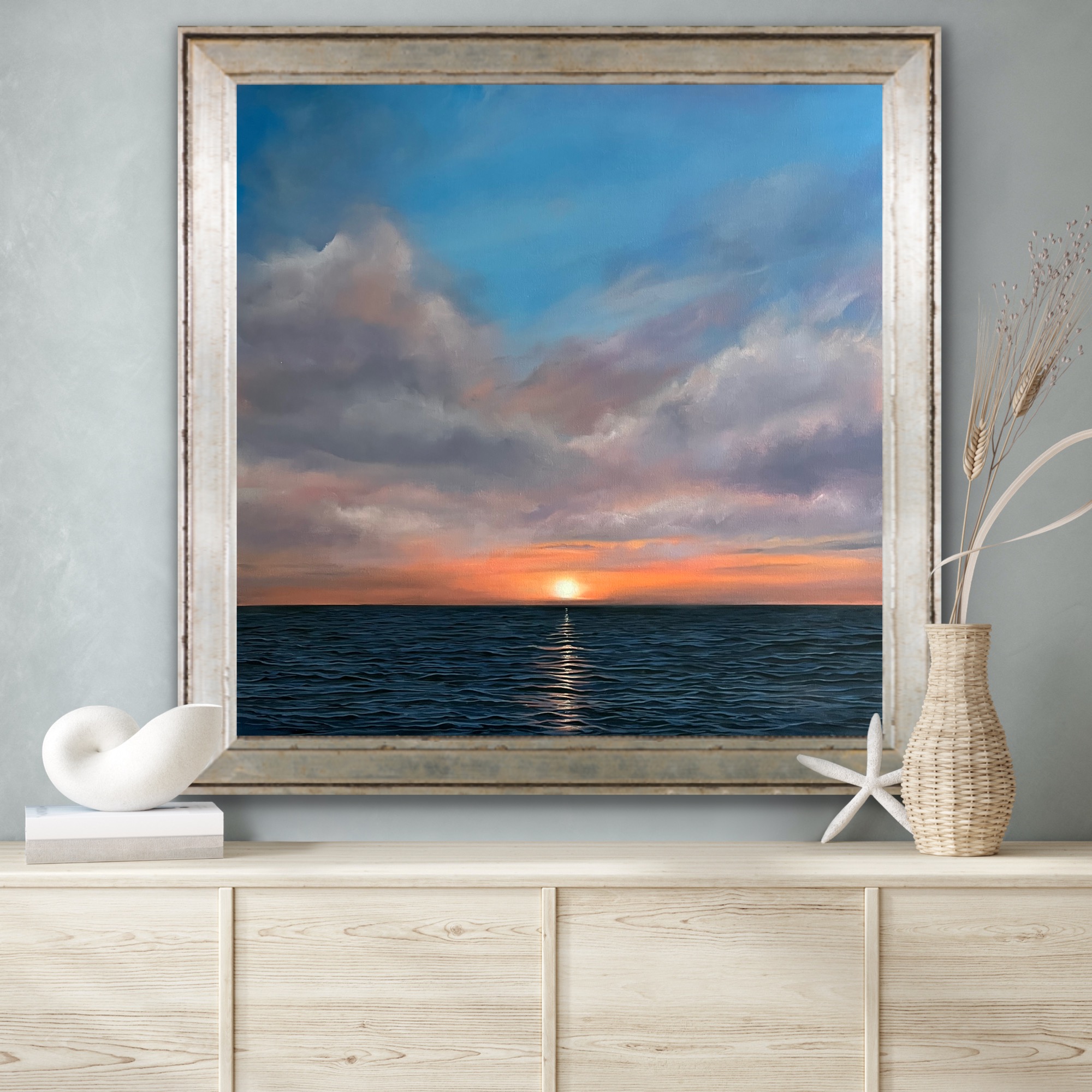 Oil Painting 'Quintessence' 50cm x 50cm - Image 6