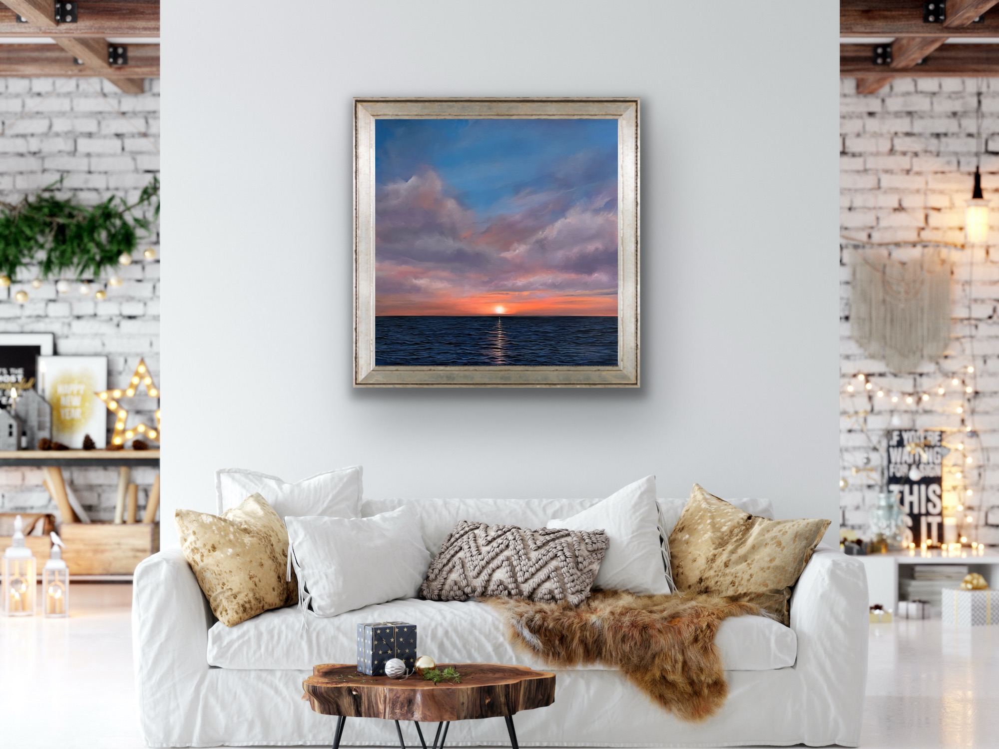 Oil Painting 'Quintessence' 50cm x 50cm - Image 3