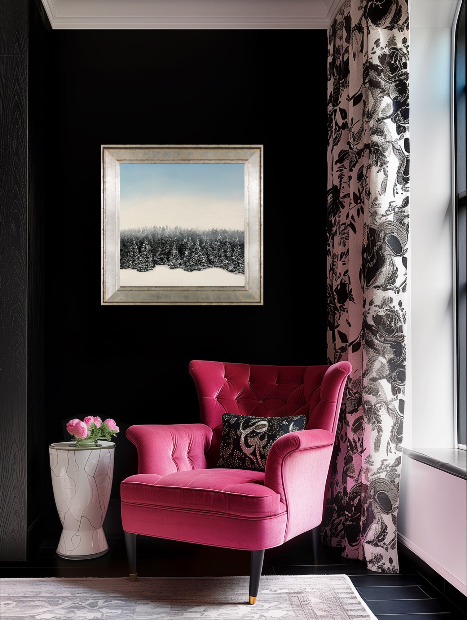 Oil Painting 30cm x 30cm 'Winter' - Image 2