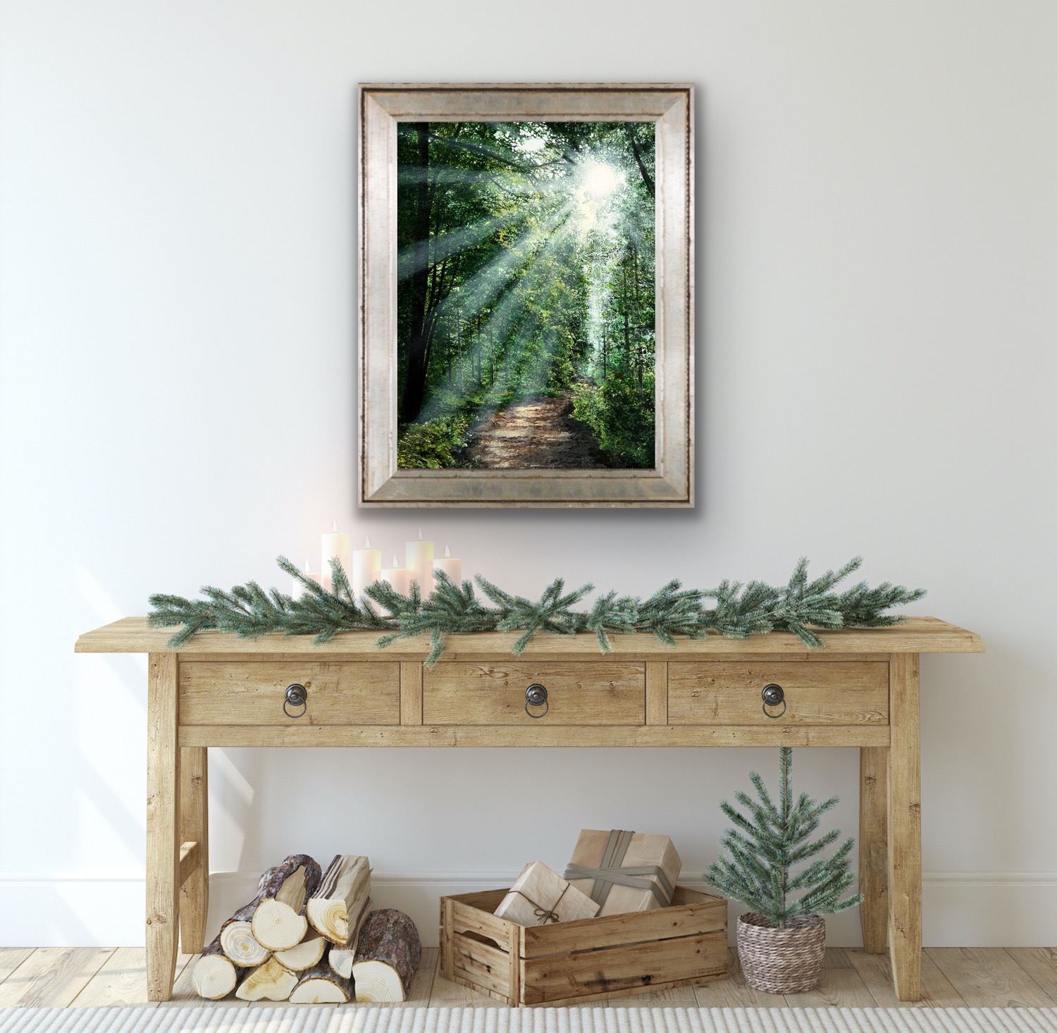 Acrylic Painting 'Nature's Secret' 16 inches x 12 inches - Image 3