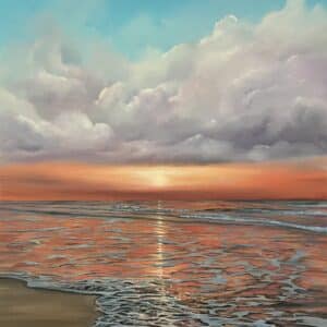 Oil Painting 'Silver Lining' 16 inches x 12 inches