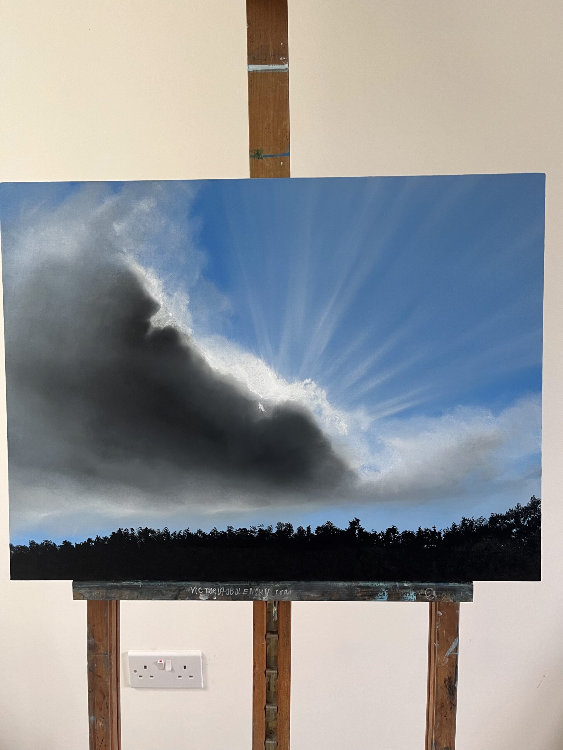 Oil Painting 'Light in the Dark' 61cm x 46cm - Image 8