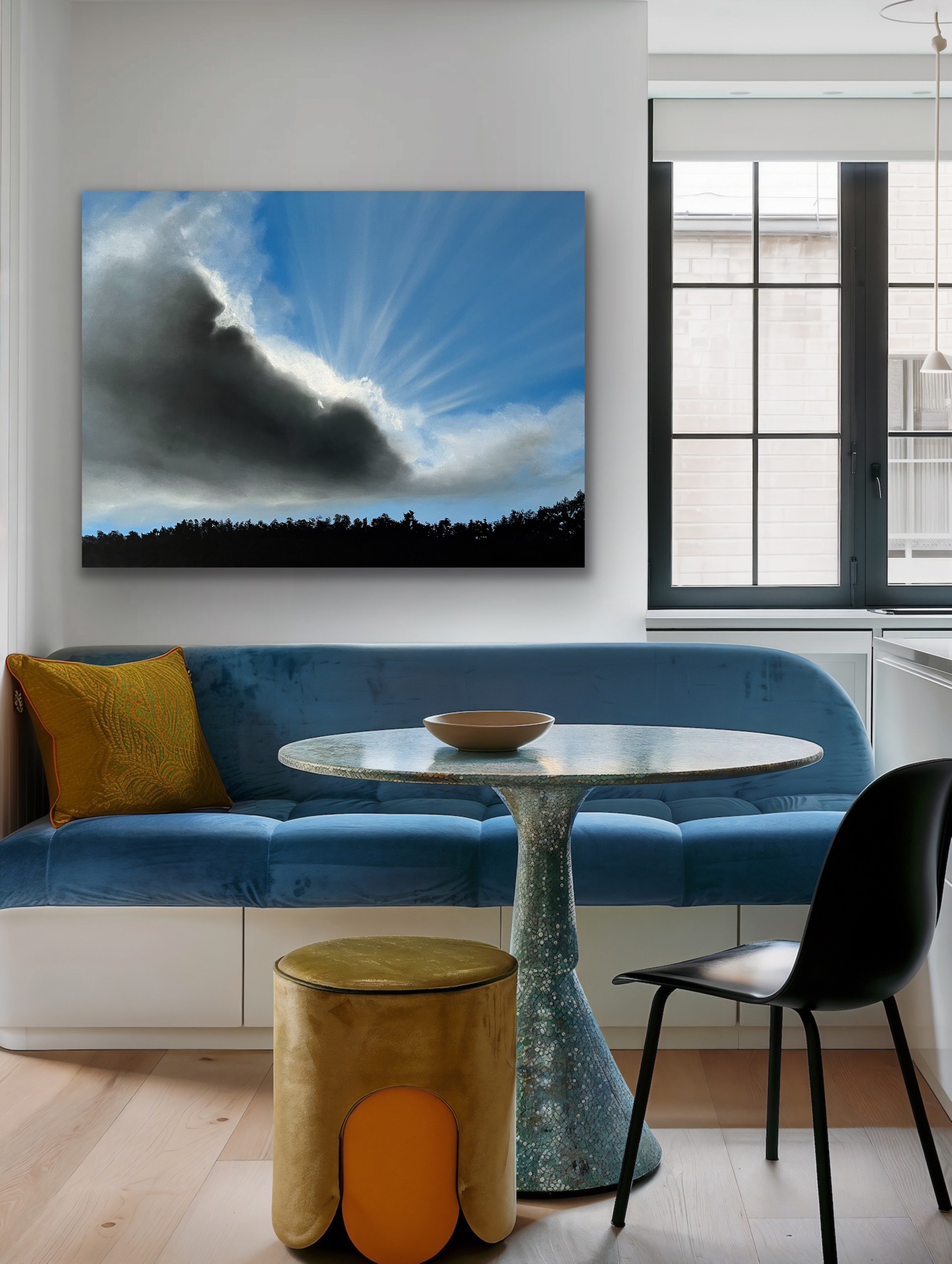 Oil Painting 'Light in the Dark' 61cm x 46cm - Image 5