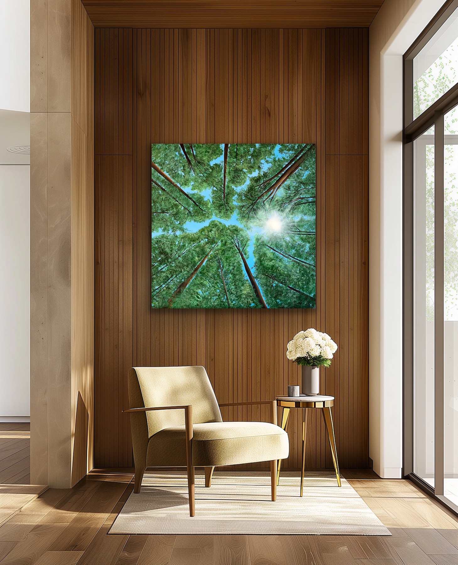 Oil Painting 'Heaven's Eye' 50cm x 50cm - Image 7