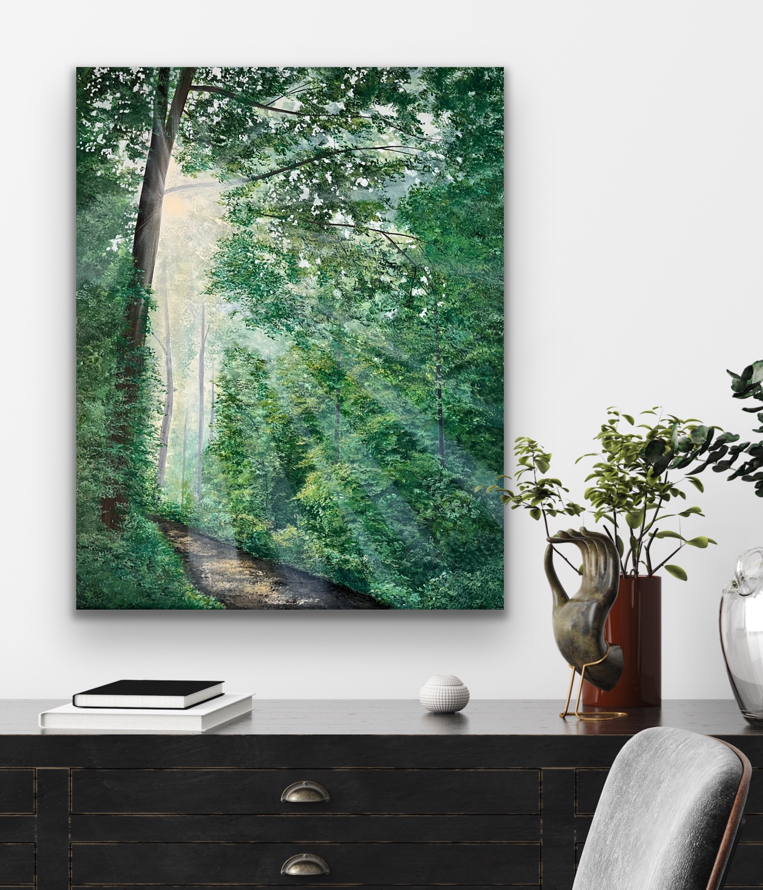 Oil Painting 'Between Realms' 50cm x 40cm - Image 4
