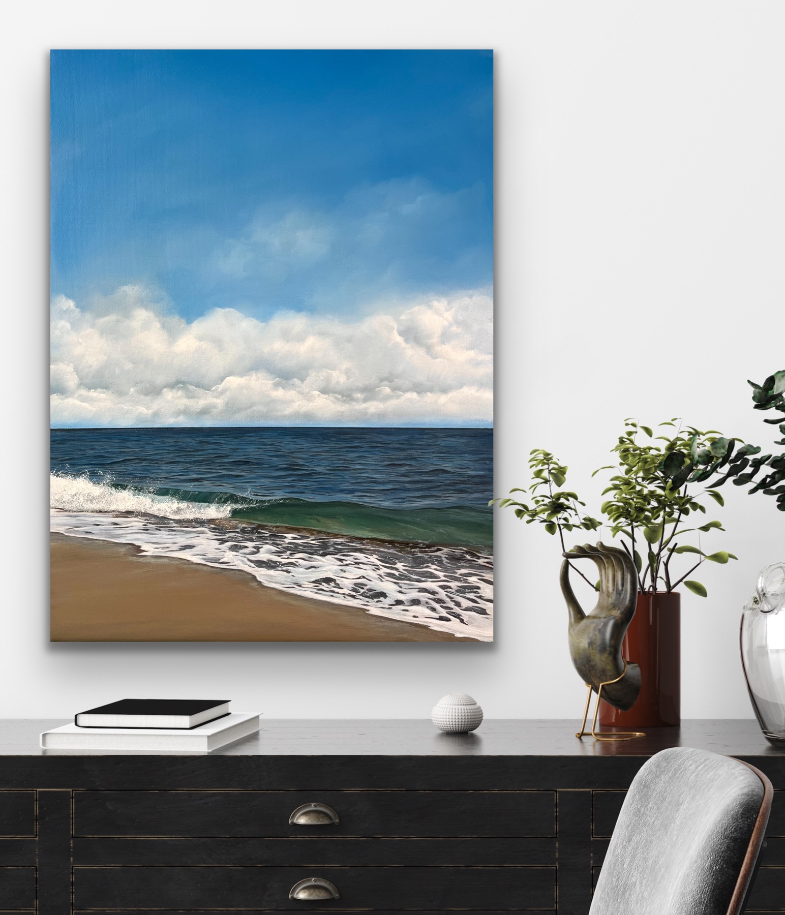 Oil Painting 'Today's Escape' 40cm x 30cm - Image 6