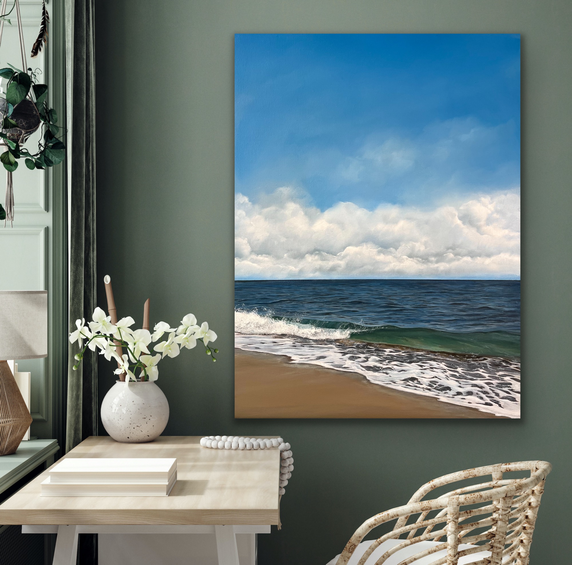 Oil Painting 'Today's Escape' 40cm x 30cm - Image 3