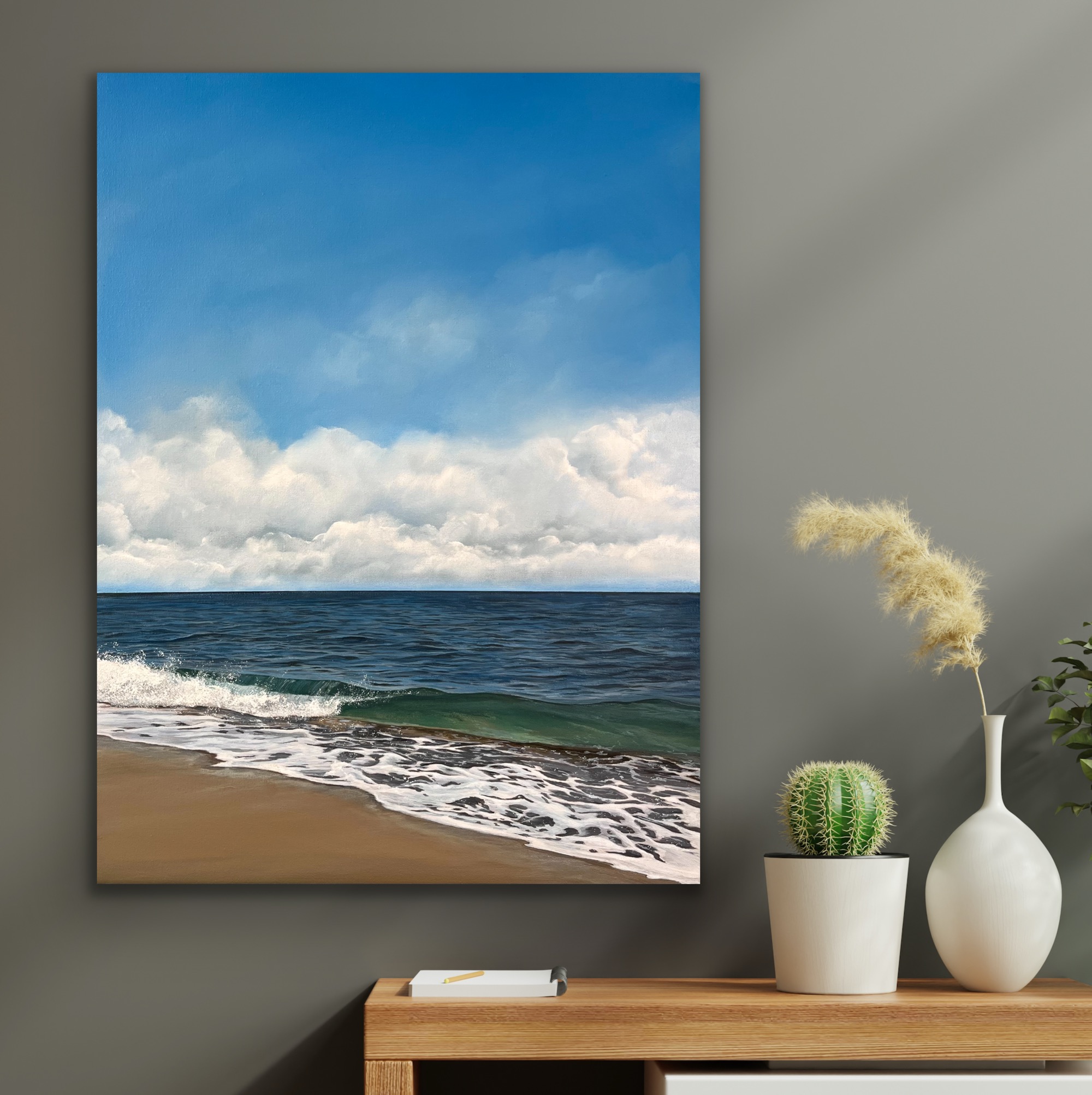 Oil Painting 'Today's Escape' 40cm x 30cm - Image 7