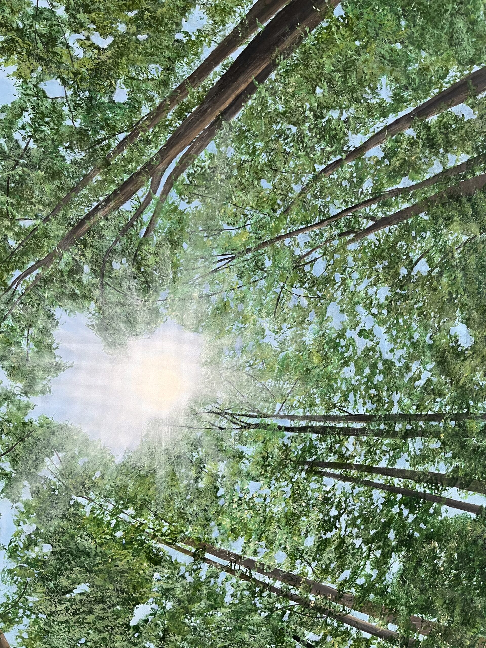 Oil Painting 'Day Star' 70cm x 60cm - Image 4