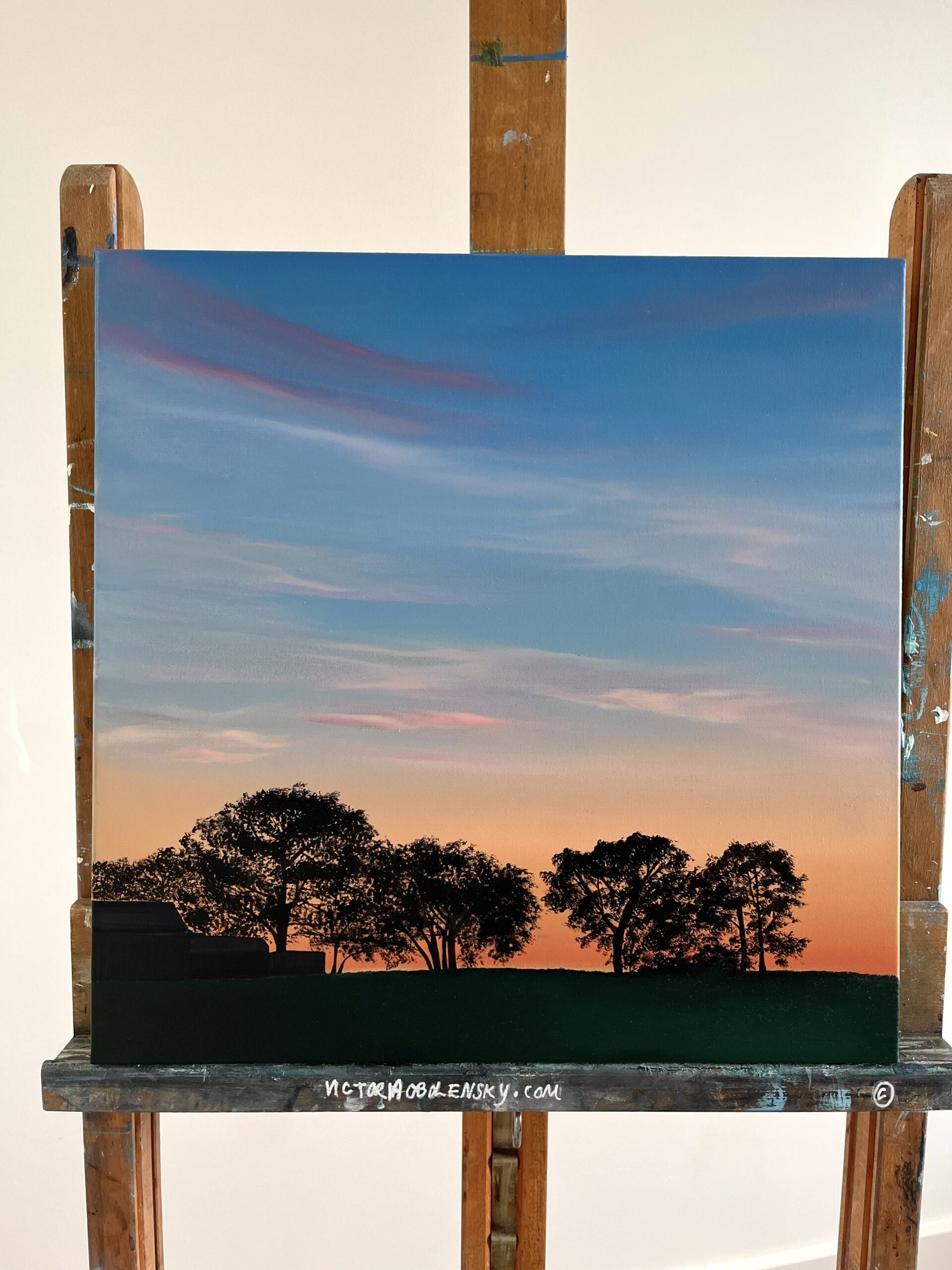 Oil Painting 'Knowing' 40cm x 40cm - Image 8