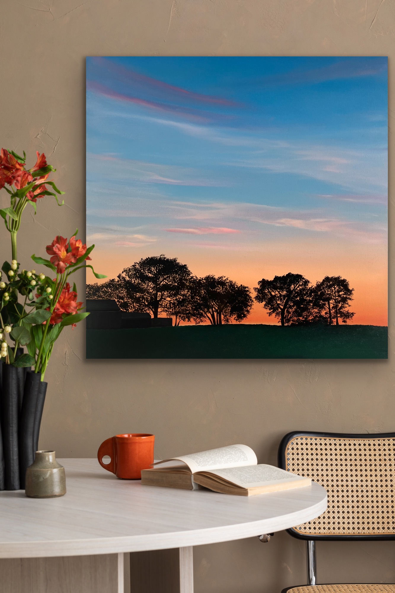 Oil Painting 'Knowing' 40cm x 40cm - Image 4