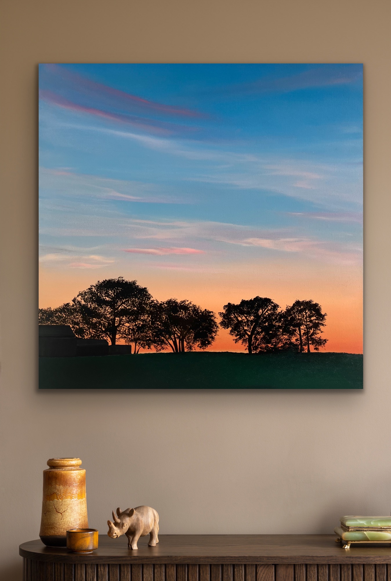 Oil Painting 'Knowing' 40cm x 40cm - Image 2