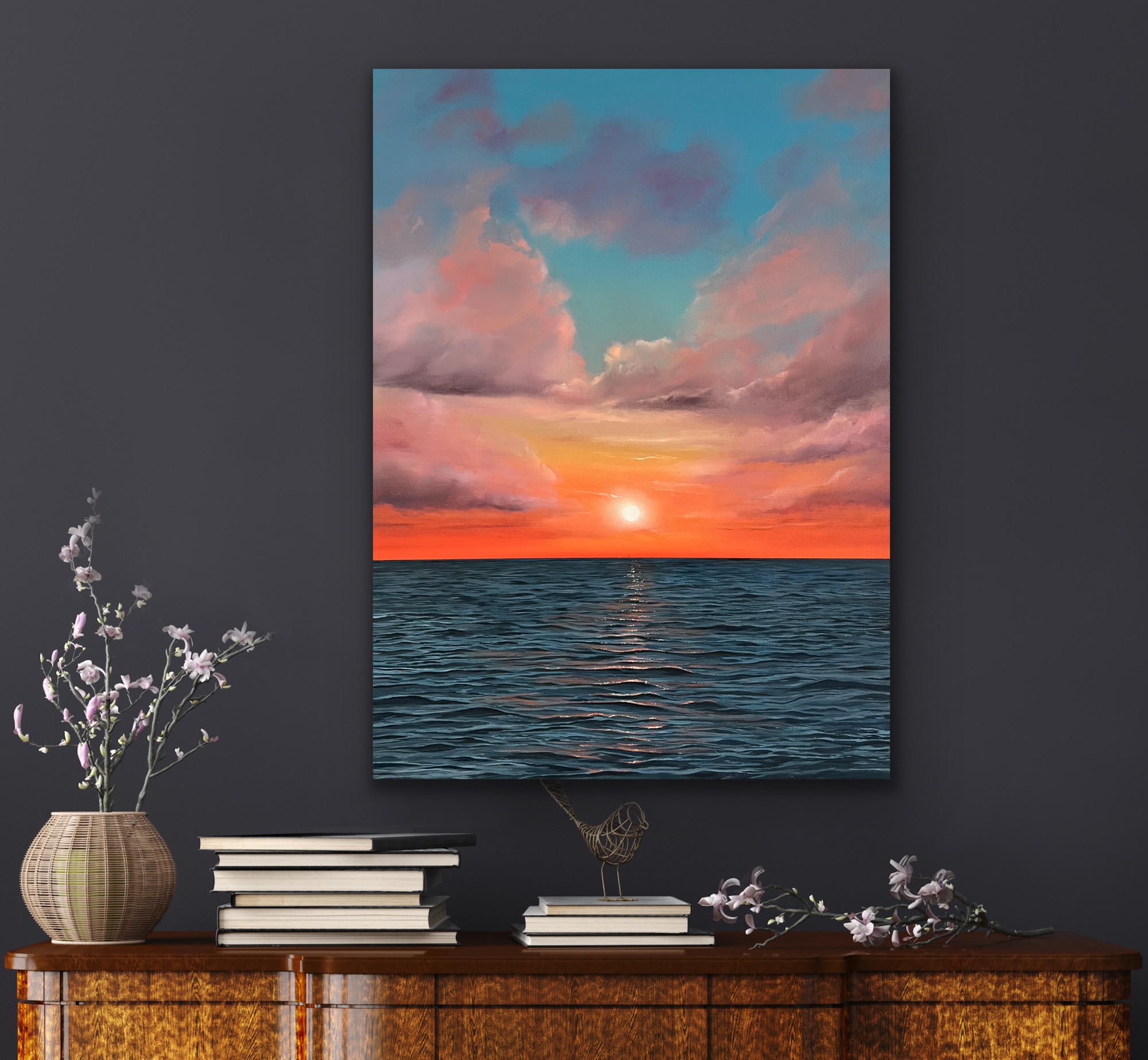 Oil Painting 'Dreaming is Free' 40cm x 30cm - Image 6